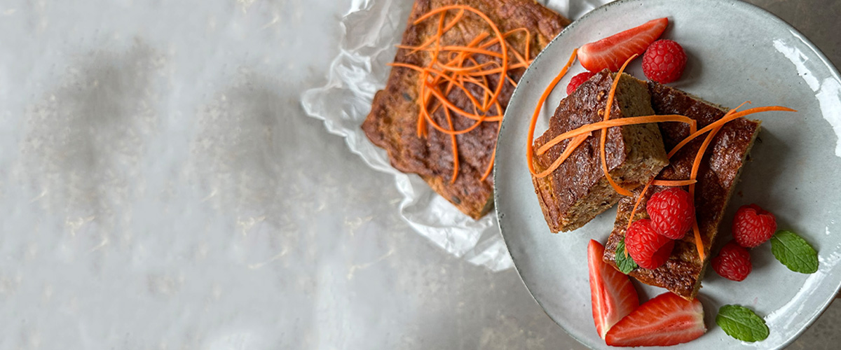 Bakt grøt med gulrot og havre