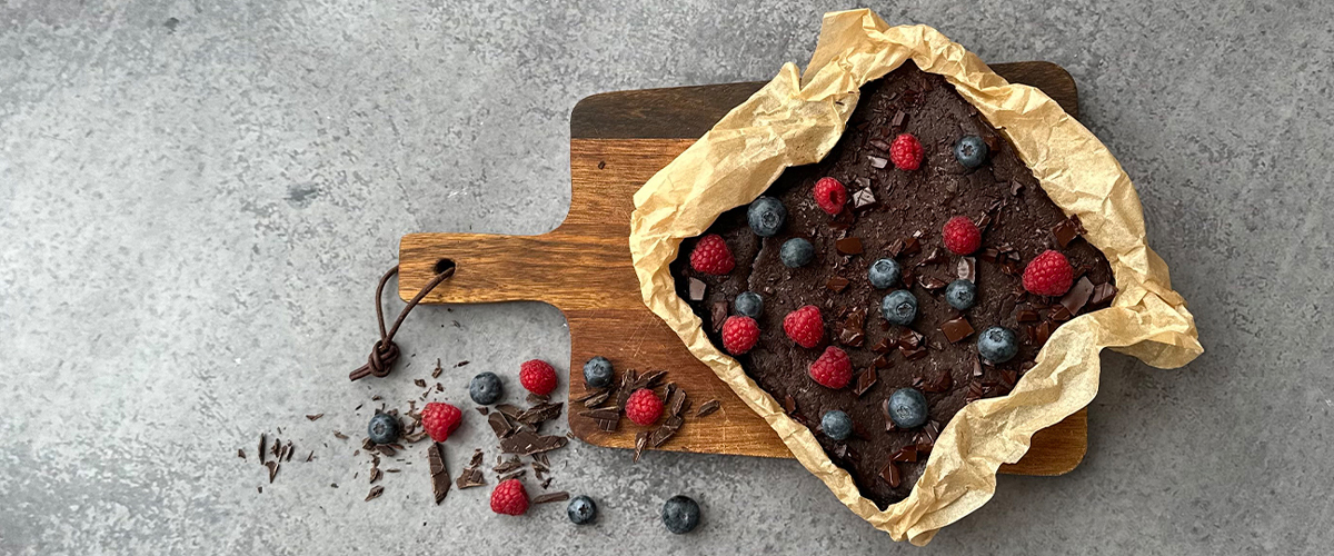 Proteinrik sjokoladebrownie