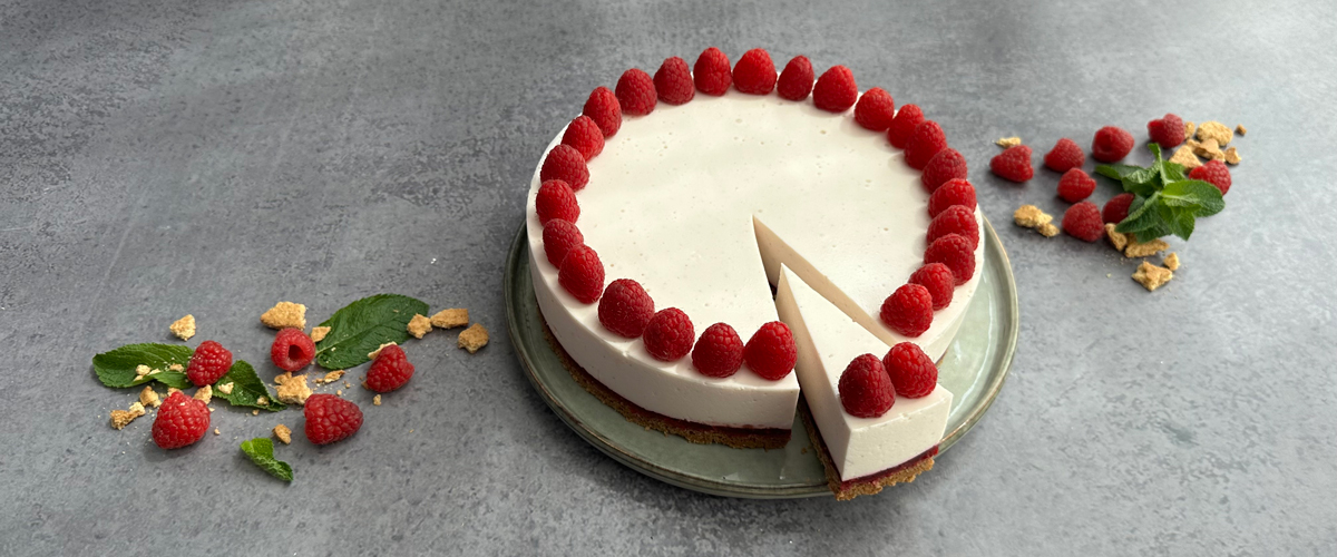 Hindbærsnitte Cheesecake