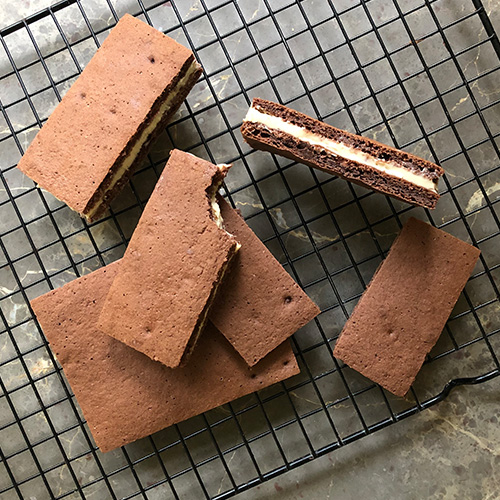 Sunne melkesnitter med fløte- og karamellkrem 