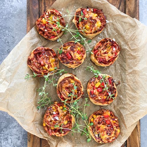 Proteinrike pizzasnurrer