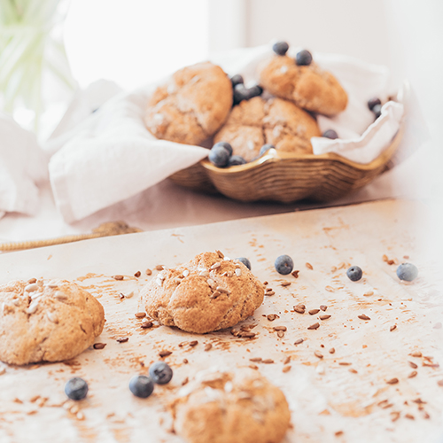 Veganske proteinrike scones