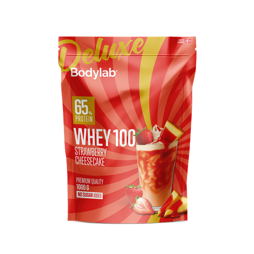 Bodylab Whey 100 Deluxe (1 kg) - Strawberry Cheesecake
