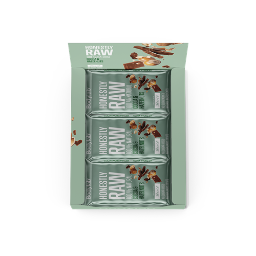 Bodylab Honestly Raw (12 x 45 g) - Cocoa & Hazelnuts