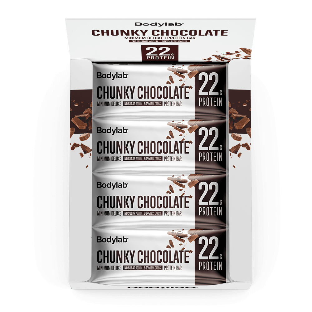 Bodylab Minimum Deluxe Protein Bar (12 x 65 g) - Chunky Chocolate