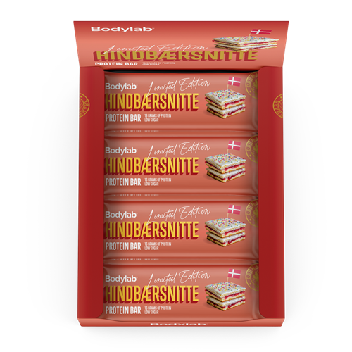 Bodylab Protein Bar (12 x 55 g) - Danish Hindbærsnitte