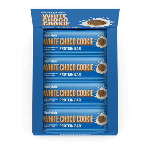 Bodylab Protein Bar (12 x 55 g) - White Choco Cookie (Best før 16-06-2024)
