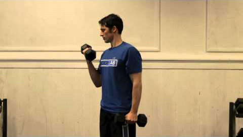 Alternating Dumbbell curls